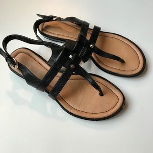Nine West Black Sandals Size 7.5
